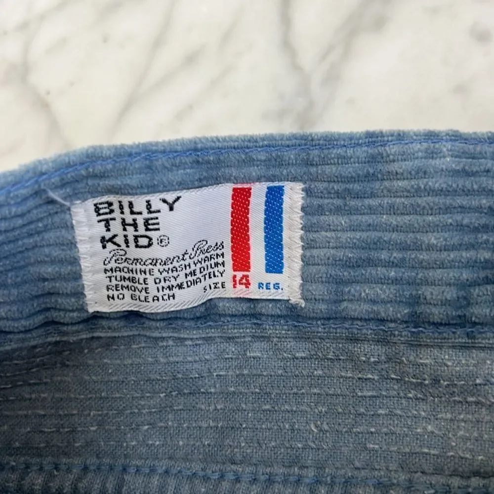 Vintage 1950s-1970s Billy the Kid corduroy Bell Bottoms Sz 14